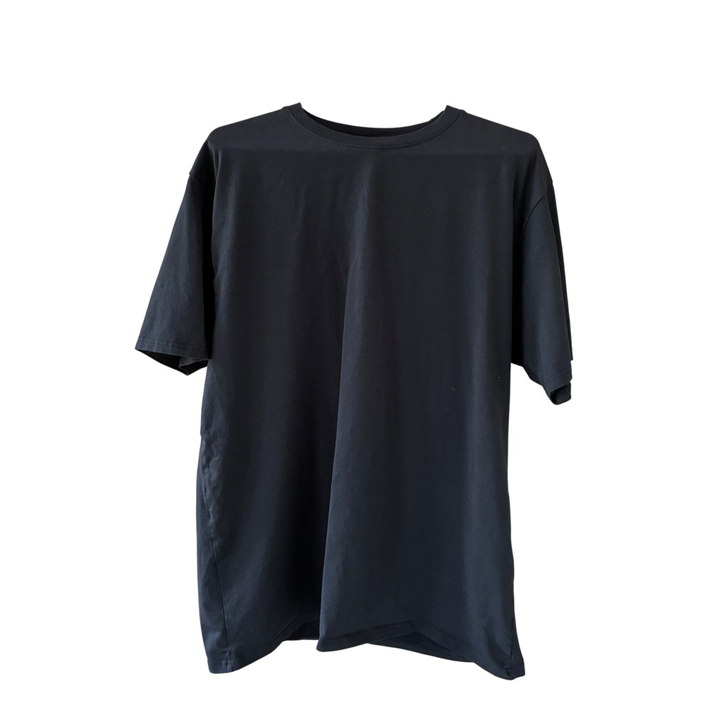 WYR Signature Classic Tee 2X Black Tagless Minimalist Short Sleeve Crew Neck